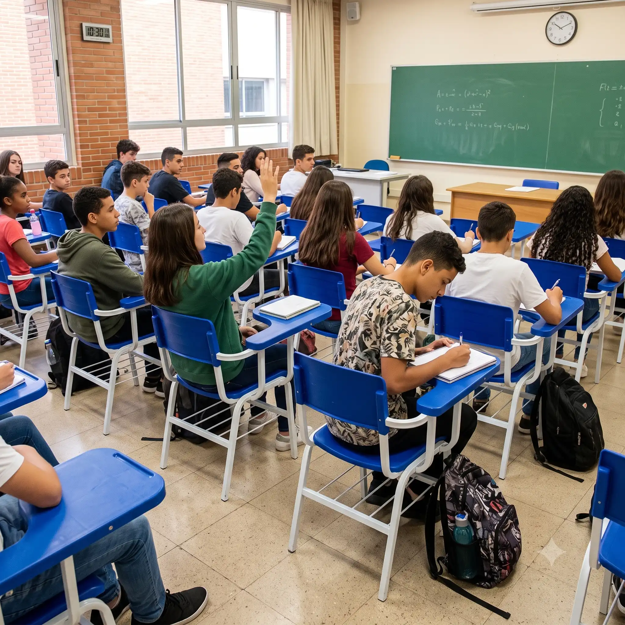 Cadeira Escolar Baly universitária com prancheta